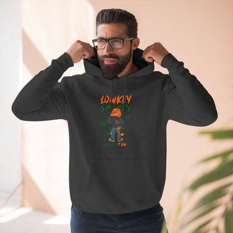 Hoodie — Low Key Stoner Graphic "Low Keyy" Fleece Pullover