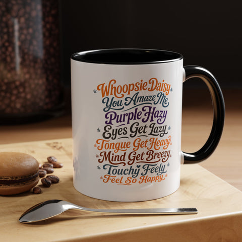 Lowkey Smokey Coffee Mug — Funny Cannabis Cat 11/15oz Accent Mug