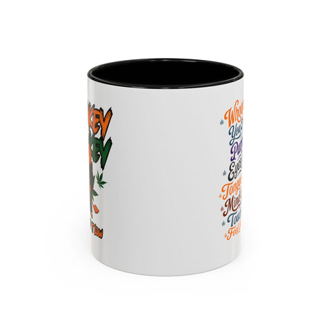 Lowkey Smokey Coffee Mug — Funny Cannabis Cat 11/15oz Accent Mug