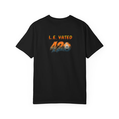 420 Graphic T-Shirt — "L.E. Vated" Cannabis Logo Tee