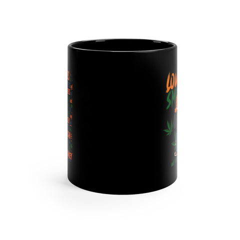 Coffee Mug — "I’m Lowkey Smokey" Funny Munchies List Black 11oz