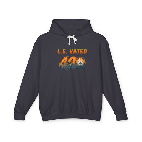 L.E. Vated 420 Hoodie — Lightweight Cannabis Graphic Sweatshirt