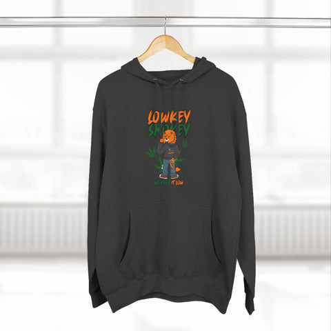 Hoodie — Low Key Stoner Graphic "Low Keyy" Fleece Pullover